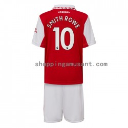 Maillot de Foot Arsenal Smith Rowe 10 Enfant Domicile 2022-2023 Manche Courte