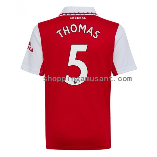Maillot de Foot Arsenal Thomas Partey 5 Homme Domicile 2022-2023 Manche Courte