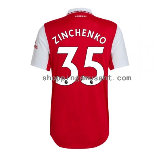 Maillot de Foot Arsenal Zinchenko 35 Homme Domicile 2022-2023 Manche Courte