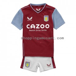 Maillot de Foot Aston Villa Enfant Domicile 2022-2023 Manche Courte