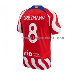 Maillot de Foot Atlético Madrid Antoine Griezmann 8 Homme Domicile 2022-2023 Manche Courte