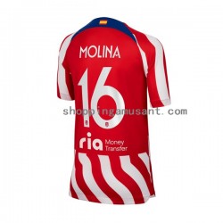 Maillot de Foot Atlético Madrid Nahuel Molina 16 Homme Domicile 2022-2023 Manche Courte