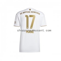 Maillot de Foot Bayern Munich Sadio Mane 17 Homme Extérieur 2022-2023 Manche Courte