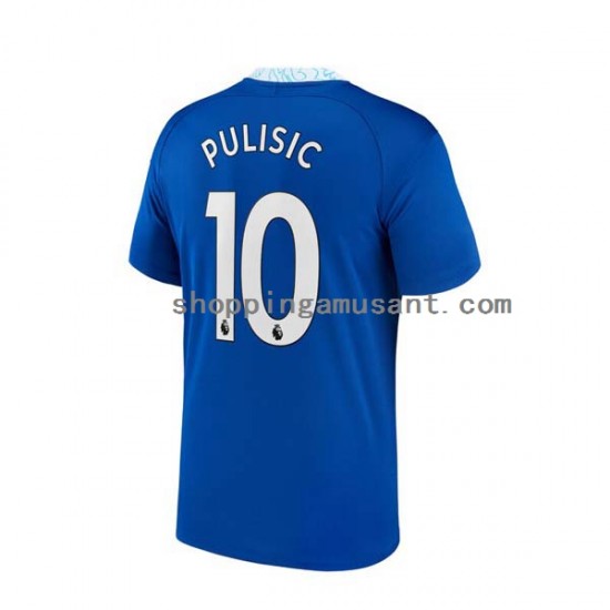 Maillot de Foot Chelsea Christian Pulisic 10 Homme Domicile 2022-2023 Manche Courte