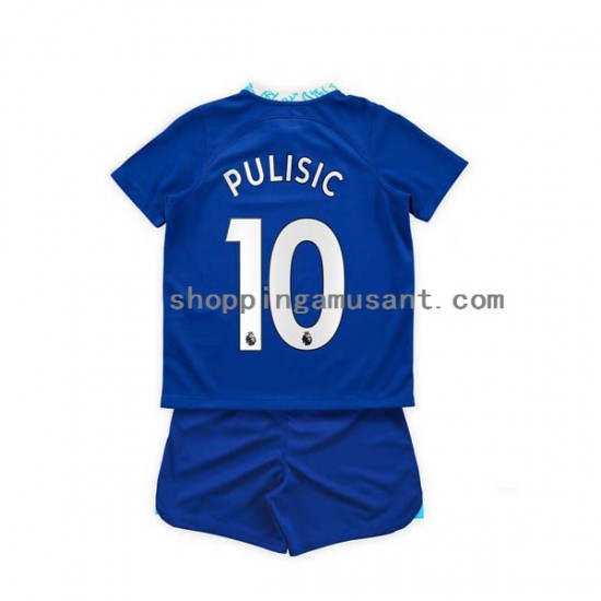 Maillot de Foot Chelsea Christian Pulisic 10 Enfant Domicile 2022-2023 Manche Courte
