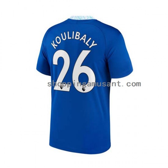 Maillot de Foot Chelsea Kalidou Koulibaly 26 Homme Domicile 2022-2023 Manche Courte