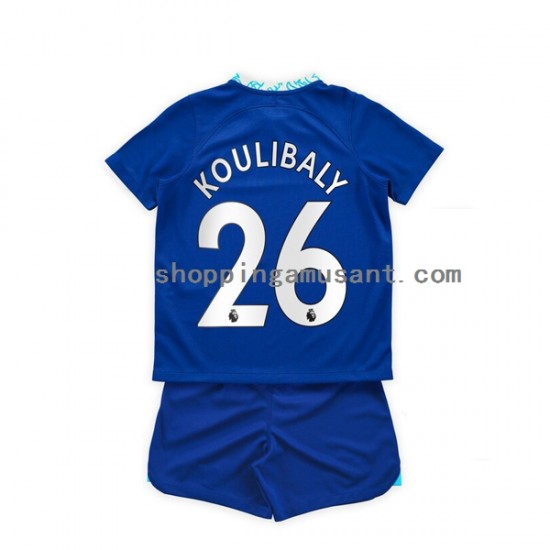 Maillot de Foot Chelsea Kalidou Koulibaly 26 Enfant Domicile 2022-2023 Manche Courte