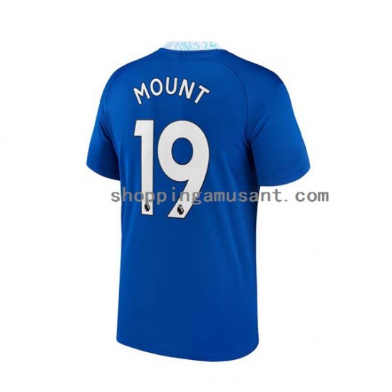Maillot de Foot Chelsea Mason Mount 19 Homme Domicile 2022-2023 Manche Courte