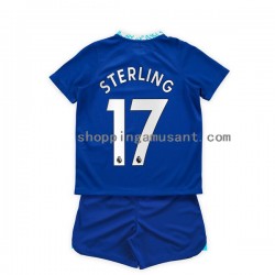 Maillot de Foot Chelsea Raheem Sterling 17 Enfant Domicile 2022-2023 Manche Courte
