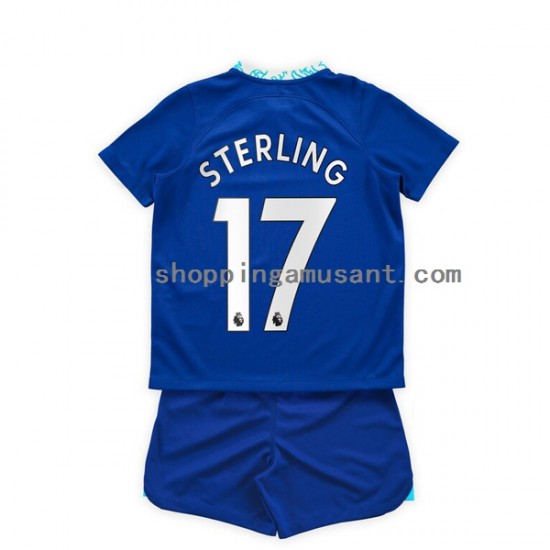 Maillot de Foot Chelsea Raheem Sterling 17 Enfant Domicile 2022-2023 Manche Courte