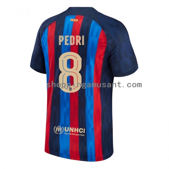 Maillot de Foot FC Barcelone Pedri 8 Homme Domicile 2022-2023 Manche Courte