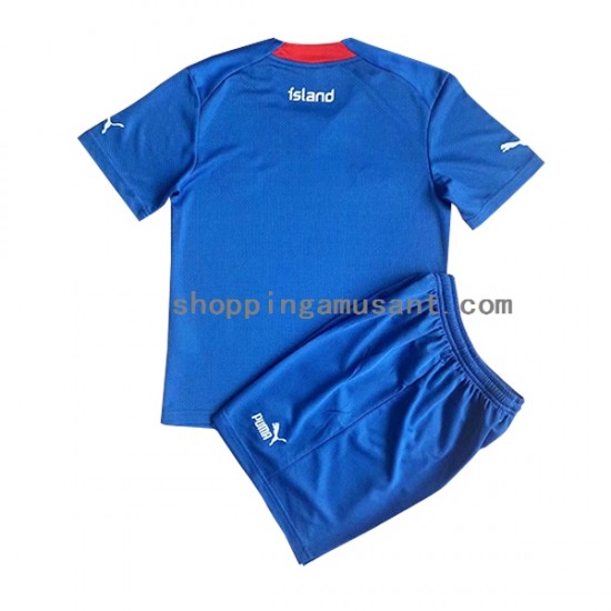 Maillot de Foot Islande Enfant Domicile 2022 Manche Courte