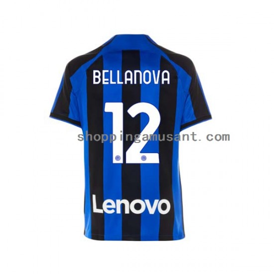 Maillot de Foot Inter Milan Raoul Bellanova 12 Homme Domicile 2022-2023 Manche Courte