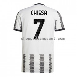Maillot de Foot Juventus Chiesa 7 Homme Domicile 2022-2023 Manche Courte