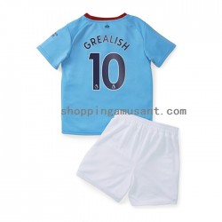Maillot de Foot Manchester City Grealish 10 Enfant Domicile 2022-2023 Manche Courte