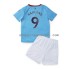 Maillot de Foot Manchester City Haaland 9 Enfant Domicile 2022-2023 Manche Courte