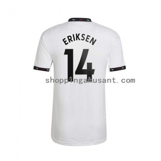 Maillot de Foot Manchester United Christian Eriksen 14 Homme Extérieur 2022-2023 Manche Courte
