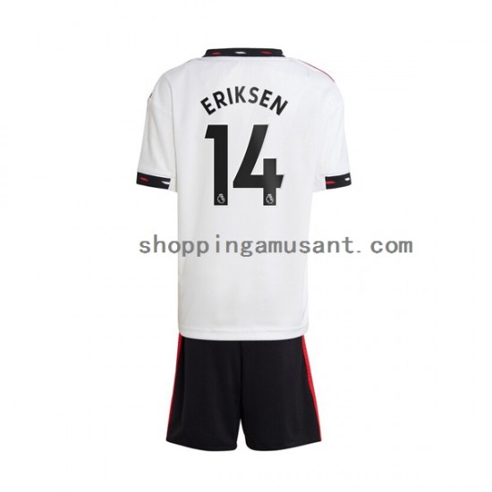 Maillot de Foot Manchester United Christian Eriksen 14 Enfant Extérieur 2022-2023 Manche Courte