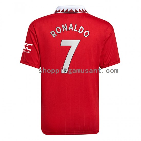 Maillot de Foot Manchester United Cristiano Ronaldo 7 Homme Domicile 2022-2023 Manche Courte