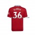 Maillot de Foot Manchester United Elanga 36 Homme Domicile 2022-2023 Manche Courte