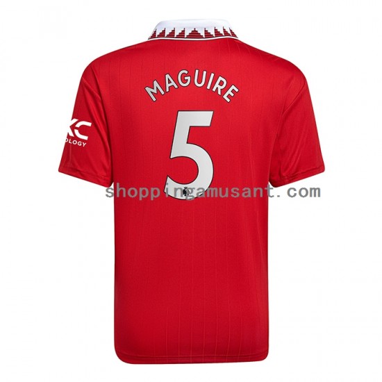 Maillot de Foot Manchester United Harry Maguire 5 Homme Domicile 2022-2023 Manche Courte