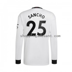 Maillot de Foot Manchester United Jadon Sancho 25 Homme Extérieur 2022-2023 Manche Longue