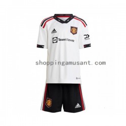 Maillot de Foot Manchester United Enfant Extérieur 2022-2023 Manche Courte