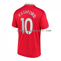 Maillot de Foot Manchester United Rashford 10 Homme Domicile 2022-2023 Manche Courte