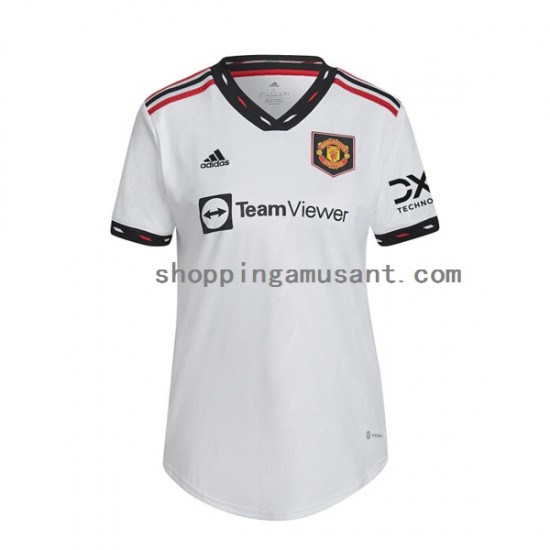 Maillot de Foot Manchester United Féminine Extérieur 2022-2023 Manche Courte