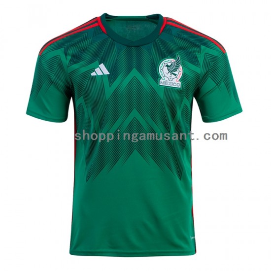 Maillot de Foot Mexique Homme Domicile Coupe du Monde 2022 Manche Courte