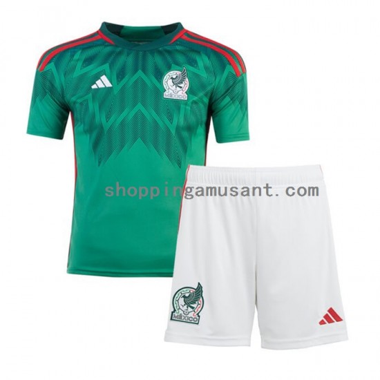 Maillot de Foot Mexique Enfant Domicile Coupe du Monde 2022 Manche Courte