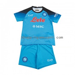 Maillot de Foot Naples Enfant Domicile 2022-2023 Manche Courte