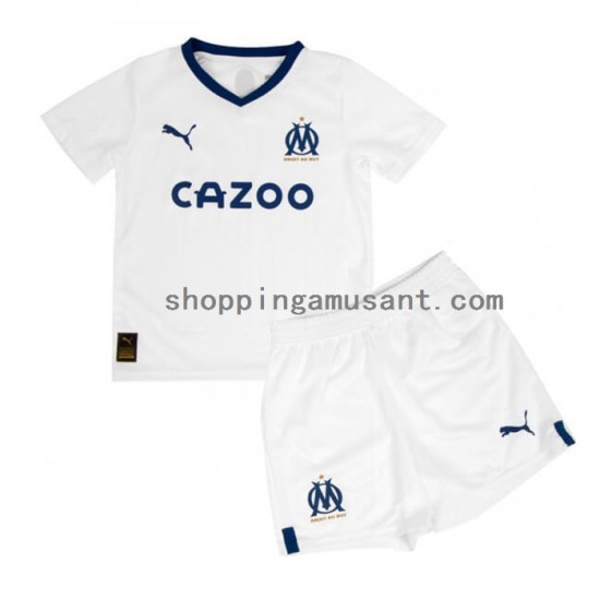 Maillot de Foot Olympique de Marseille Enfant Domicile 2022-2023 Manche Courte