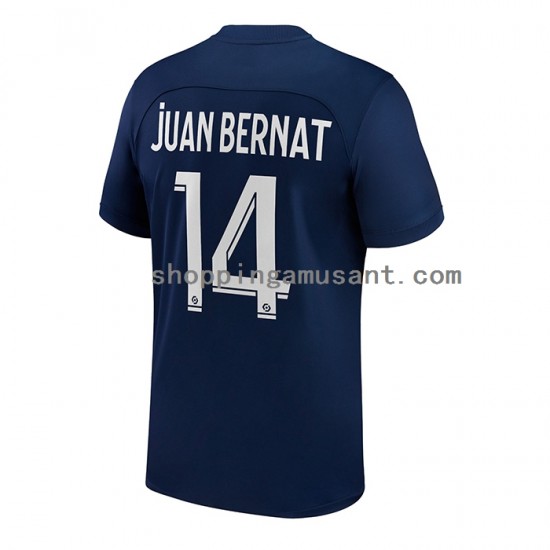 Maillot de Foot Paris Saint-Germain Juan Bernat 14 Homme Domicile 2022-2023 Manche Courte