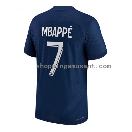 Maillot de Foot Paris Saint-Germain Mbappé 7 Homme Domicile 2022-2023 Manche Courte