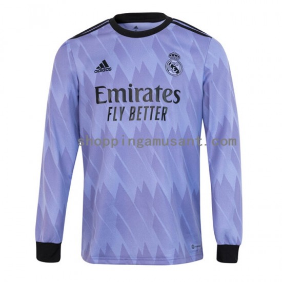 Maillot de Foot Real Madrid Homme Extérieur 2022-2023 Manche Longue