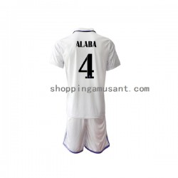 Maillot de Foot Real Madrid David Alaba 4 Enfant Domicile 2022-2023 Manche Courte