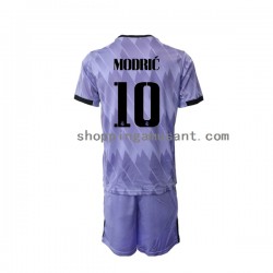 Maillot de Foot Real Madrid Modrić Luka 10 Enfant Extérieur 2022-2023 Manche Courte