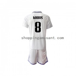 Maillot de Foot Real Madrid Toni Kroos 8 Enfant Domicile 2022-2023 Manche Courte