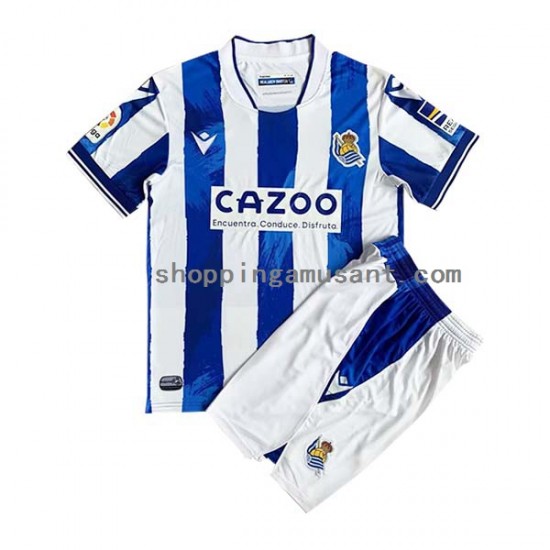Maillot de Foot Real Sociedad Enfant Domicile 2022-2023 Manche Courte