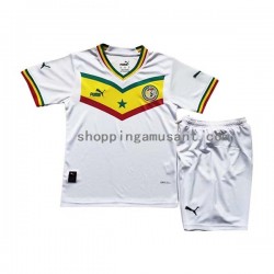 Maillot de Foot Sénégal Enfant Domicile Coupe du Monde 2022 Manche Courte