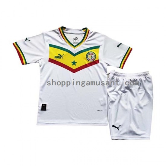 Maillot de Foot Sénégal Enfant Domicile Coupe du Monde 2022 Manche Courte