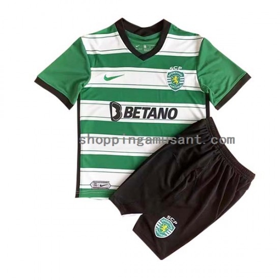 Maillot de Foot Sporting CP Enfant Domicile 2022-2023 Manche Courte