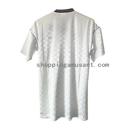 Maillot de Foot West Ham United Rétro Homme Extérieur 1989-1990 Manche Courte