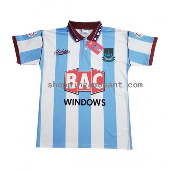 Maillot de Foot West Ham United Rétro Homme Extérieur 1991-1992 Manche Courte