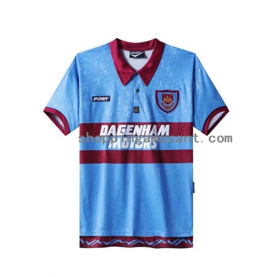 Maillot de Foot West Ham United Rétro Homme Domicile 1995-1996 Manche Courte