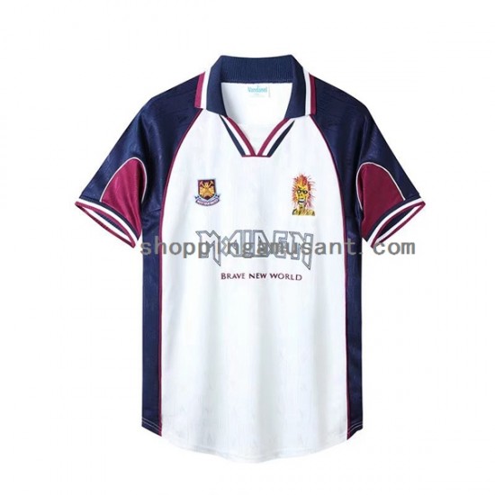 Maillot de Foot West Ham United Iron Maiden Rétro Homme Extérieur 1999 Manche Courte