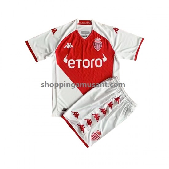 Maillot de Foot AS Monaco Enfant Domicile 2022-2023 Manche Courte