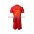 Maillot de Foot AS Rome Paulo Dybala 21 Enfant Domicile 2022-2023 Manche Courte
