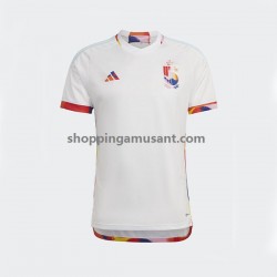 Maillot de Foot Belgique Homme Extérieur Coupe du Monde 2022 Manche Courte